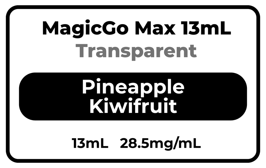 RELX MagicGo Max 13mL Transparent Pineapple Kiwifruit 28.5mg/mL