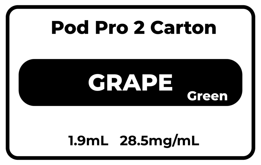INFINITY2 CARTON GRAPE (GREEN) 28.5mg/mL