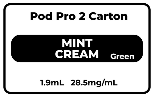 Pod Pro 2 CARTON MINT CREAM 28.5mg/mL