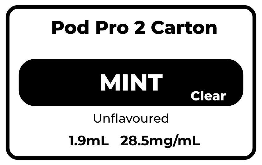 INFINITY2 CARTON MINT(Clear) 28.5mg/mL