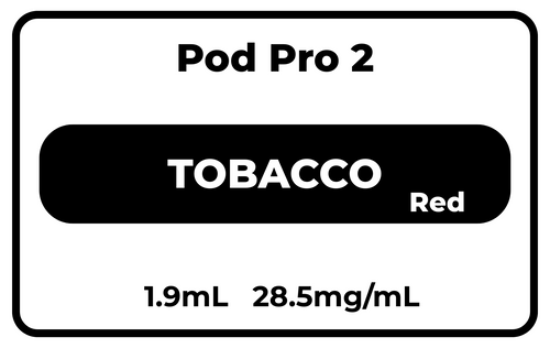 Pod Pro 2 Red Tobacco 28.5mg/mL