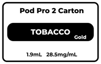 INFINITY2 CARTON TOBACCO (GOLD) 28.5mg/mL